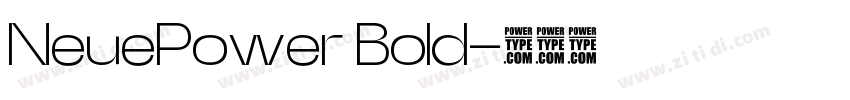NeuePower Bold字体转换